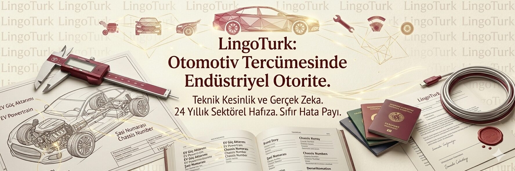 LingoTurk otomotiv tercümesi ve teknik çeviri - 24 yıllık endüstriyel kesinlik mühürü